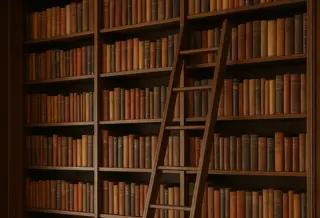 Lots of books on a shelf